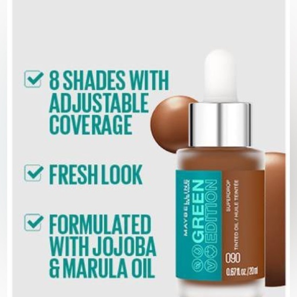 MAYBELLINE Green Edition Superdrop Tinted Oil, 0.67fl oz - Picture 11 of 11